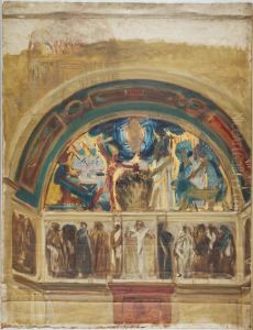 Study for North Wall, Special Collection Hall, Boston Public Library by John Singer Sargent