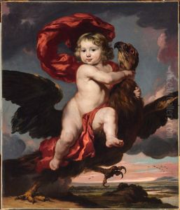 Portret van mogelijk George de Vicq, als Ganymedes