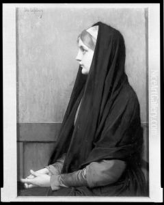 Seated Woman by Jules Lefebvre