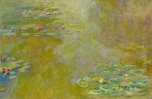 Der Seerosenteich, um 1918 by Claude Oscar Monet