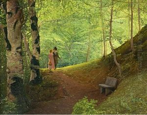 Eighteenth-century Couple in the Woods Eighteenth-century Couple in the Woods
