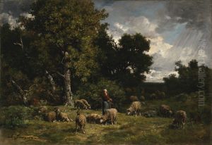 Shepherdess and Sheep