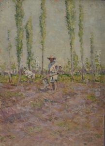 Landscape with Two Figures in a Field