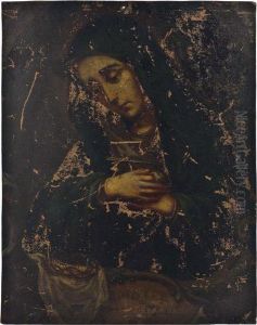 Virgen De Los Dolores by Miguel Cabrera