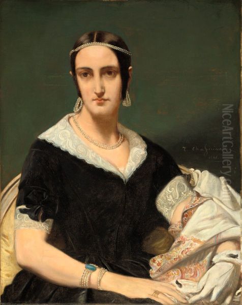 Portrait of a Young Woman with Pearl Necklaces - view 1