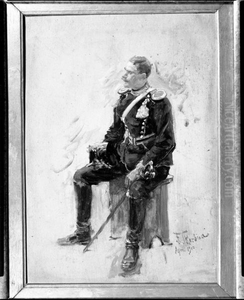 Seated Uhlan - view 1