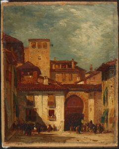 Moroccan Courtyard by Samuel Colman