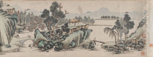 Landscape with Mountain Village - view 1