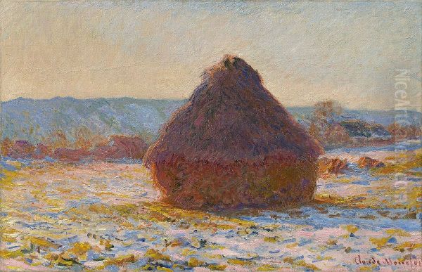 Grainstack in the Sunlight, Snow Effect - view 1