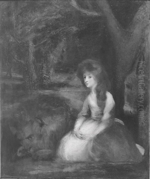Miss Elizabeth Beauclerc as Una with the Lion - view 1