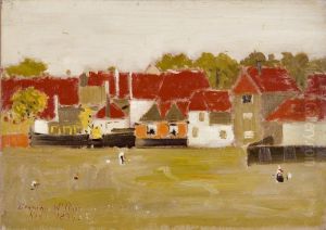Landscape with Playing Field by Denman Ross