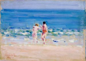 Beach Scene with Figures Beach Scene with Figures