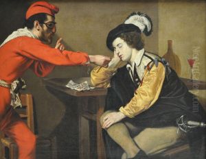 Sleeper waked up with a candlestick