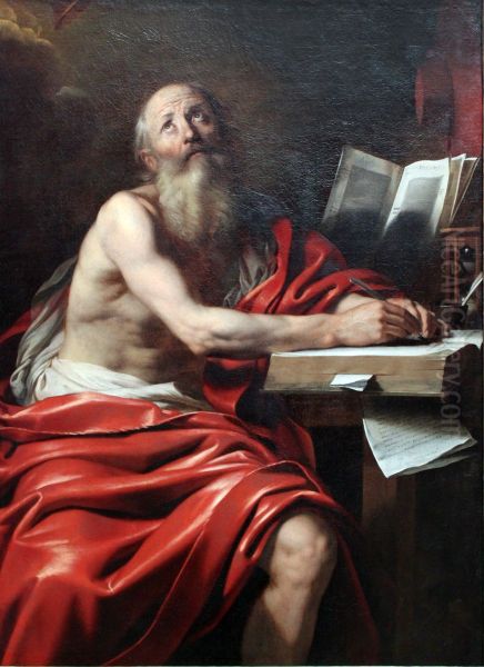 Writing St. Hieronymus - Saint Jerome Writing - view 1