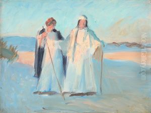 Ruth og Naomi / To kvinder i klitlandskab, Raabjerg Mile