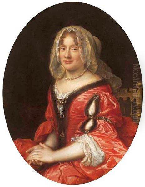 Portret kobiety w stroju polskim, najprawdopodobniej Claudine Francoise Mignot, zony Jana Kazimierza Wazy - view 1