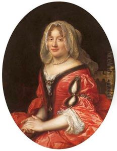 Portret kobiety w stroju polskim, najprawdopodobniej Claudine Francoise Mignot, zony Jana Kazimierza Wazy by Pierre Mignard I