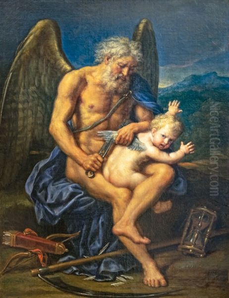 Time cutting the wings of Cupid - view 1