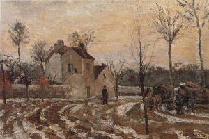 The Thaw by Camille Pissarro