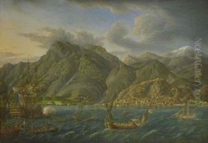 Port de Cattaro by Jean-Baptiste-Francois Genillion