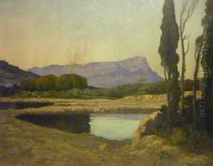 La montagne Sainte-Victoire by Eugene-Baptiste Emile Dauphin