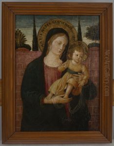Matka Boska z Dzieciatkiem; Tobiasz z Archaniolem Rafalem by Benozzo Gozzoli