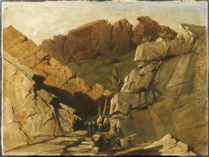 Expedition des Portes de fer, octobre 1839 ; le premier defile Expedition des Portes de fer, octobre 1839 ; le premier defile