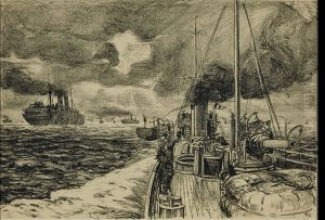 Convoy at Sea by Arthur Lismer