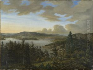 Christiania fra Ljan by Carl Frederik Vogt