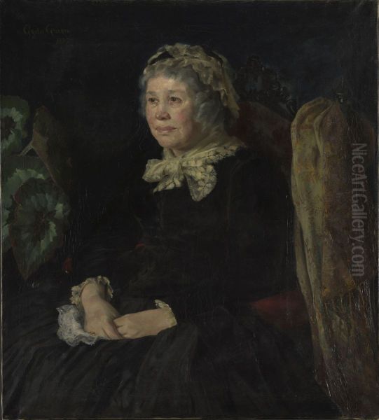 Portrett av eldre dame - view 1