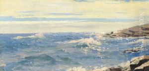 Coastal view from Brittany. by Laurits Tuxen