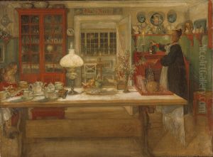 Till en liten vira by Carl Larsson