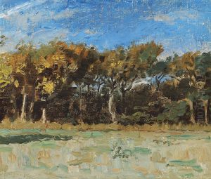 I udkanten af Skagen Plantage. by Laurits Tuxen