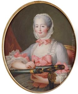 Portrait de Jeanne Antoinette Poisson, marquise de Pompadour by Francois-Hubert Drouais