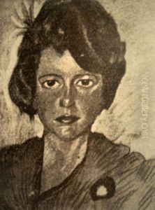 Portret Debory Vogel by Stanislaw Ignacy Witkiewicz (Witkacy)