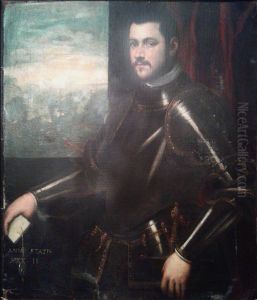 Portrait of Ammiraglio Veneziano by Domenico Tintoretto