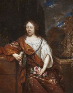 Portrait of an unknown woman by Caspar Netscher