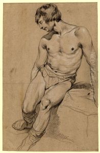 Study of an almost nude man