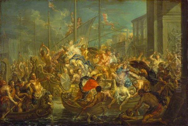 The Abduction of Helen by Johann Georg Platzer