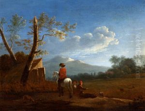 Landscape with Bird Catchers by Karel Dujardin