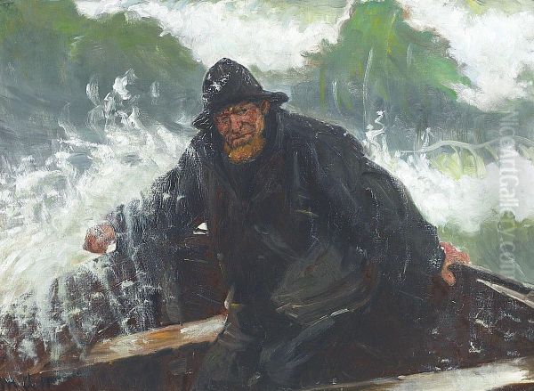 Through the surf. - view 1