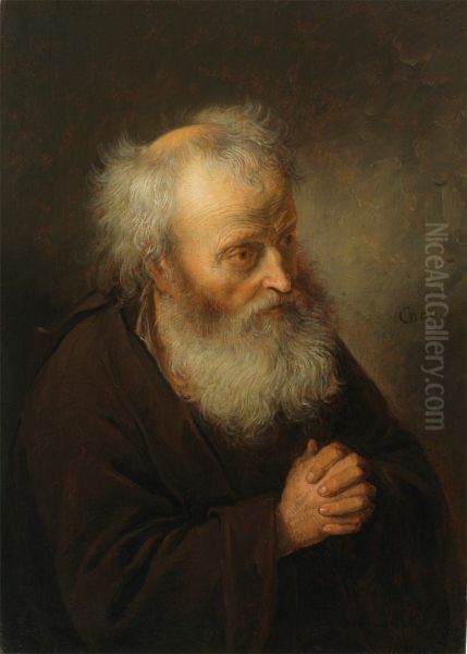 Old Man Praying - view 1