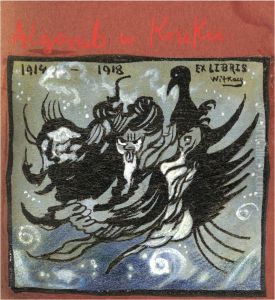 Ex libris "Algorab w Kruku" by Stanislaw Ignacy Witkiewicz (Witkacy)