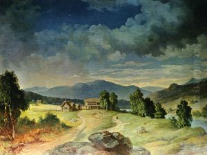 Utsigt af byn Salen by Carl XV of Sweden