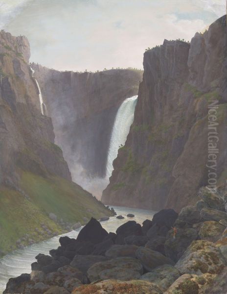The Waterfall Voringsfossen - view 1
