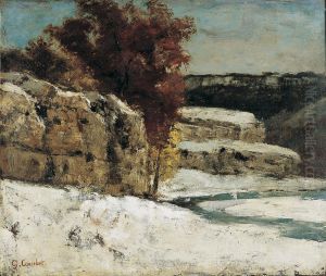 Winter landscape at Ornans by Gustave Courbet
