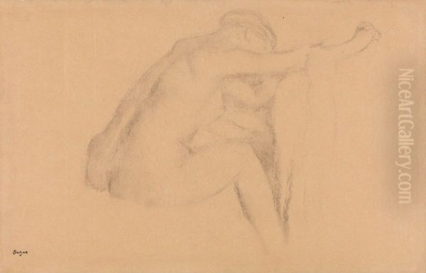 Female Nude Seated - view 1