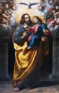 Saint Joseph portant l'enfant Jesus