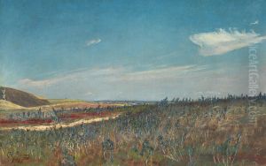 Mark med blomstrende slangehoveder. Frederiksvaerk