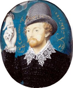 Unknown Man Clasping a Hand from a Cloud